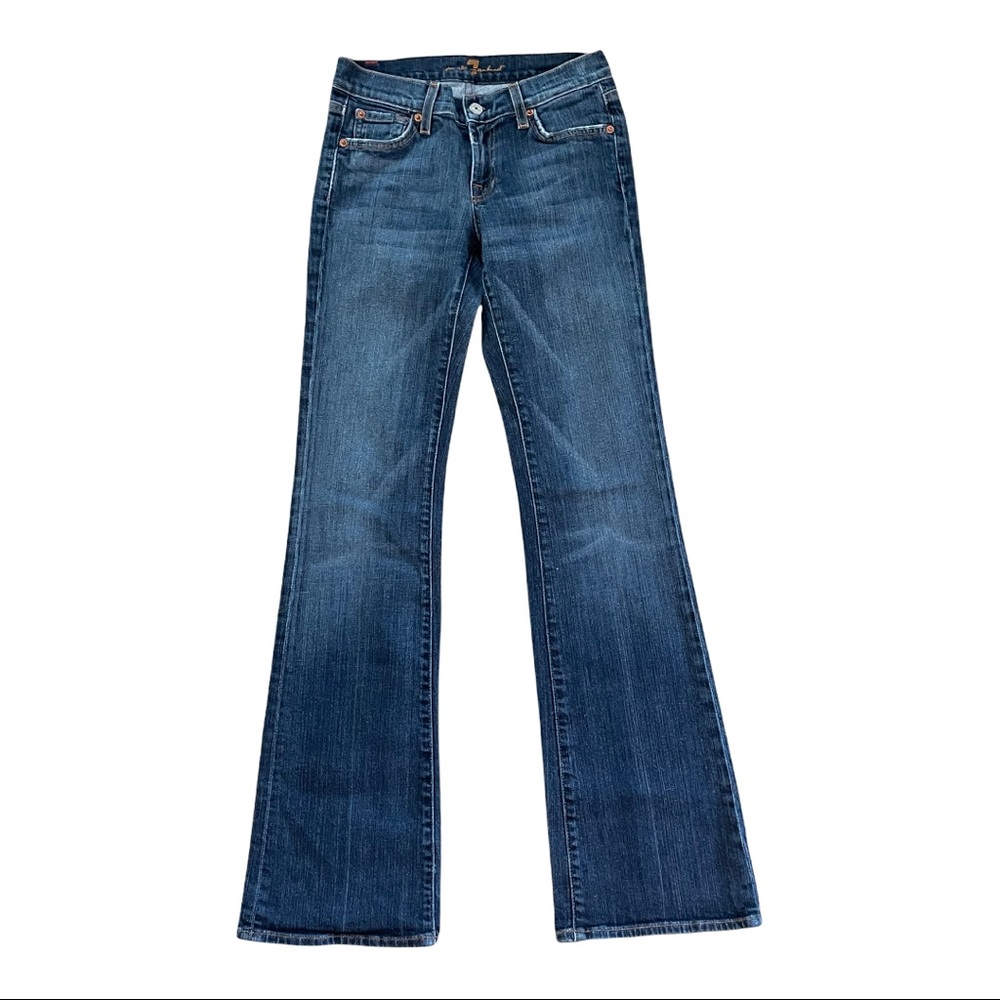 7 FOR ALL MANKIND 7FAM BOOTCUT JEANS WOMENS SZ 26 L 32